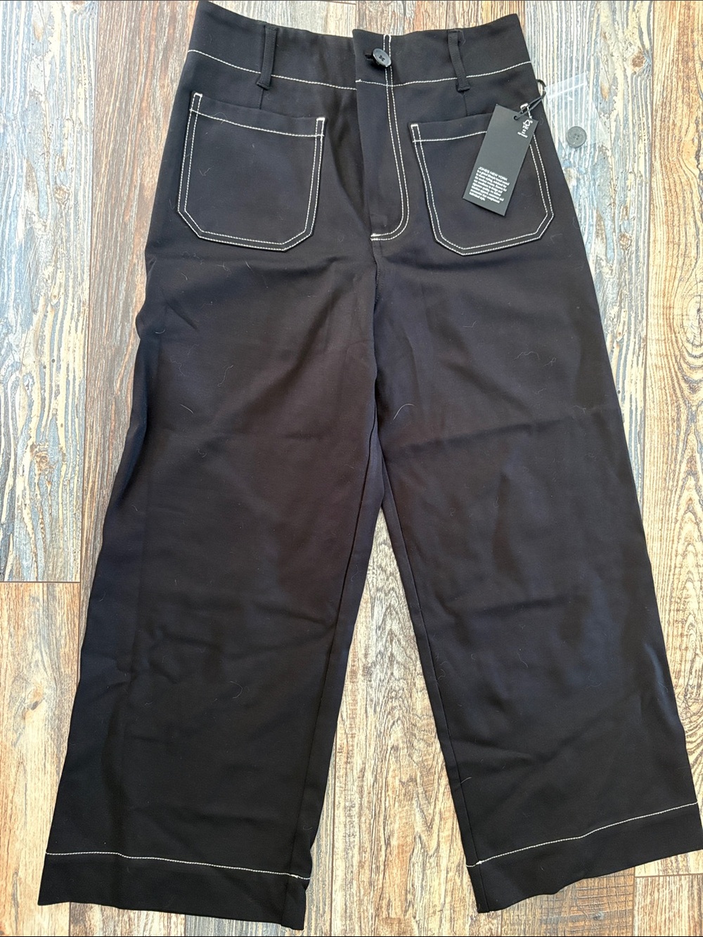 Jones New York Black Dress Pants with Clean Waistband